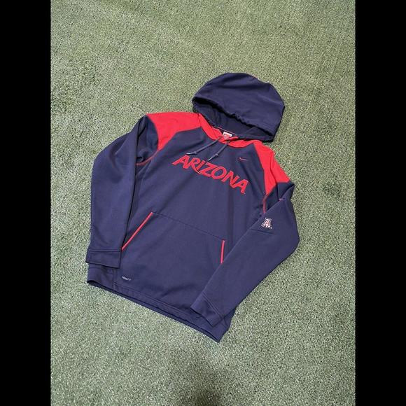 Nike Arizona State Hoodie Men's Size Small Red Center Logo Swoosh DRI-FIT - Picture 1 of 6